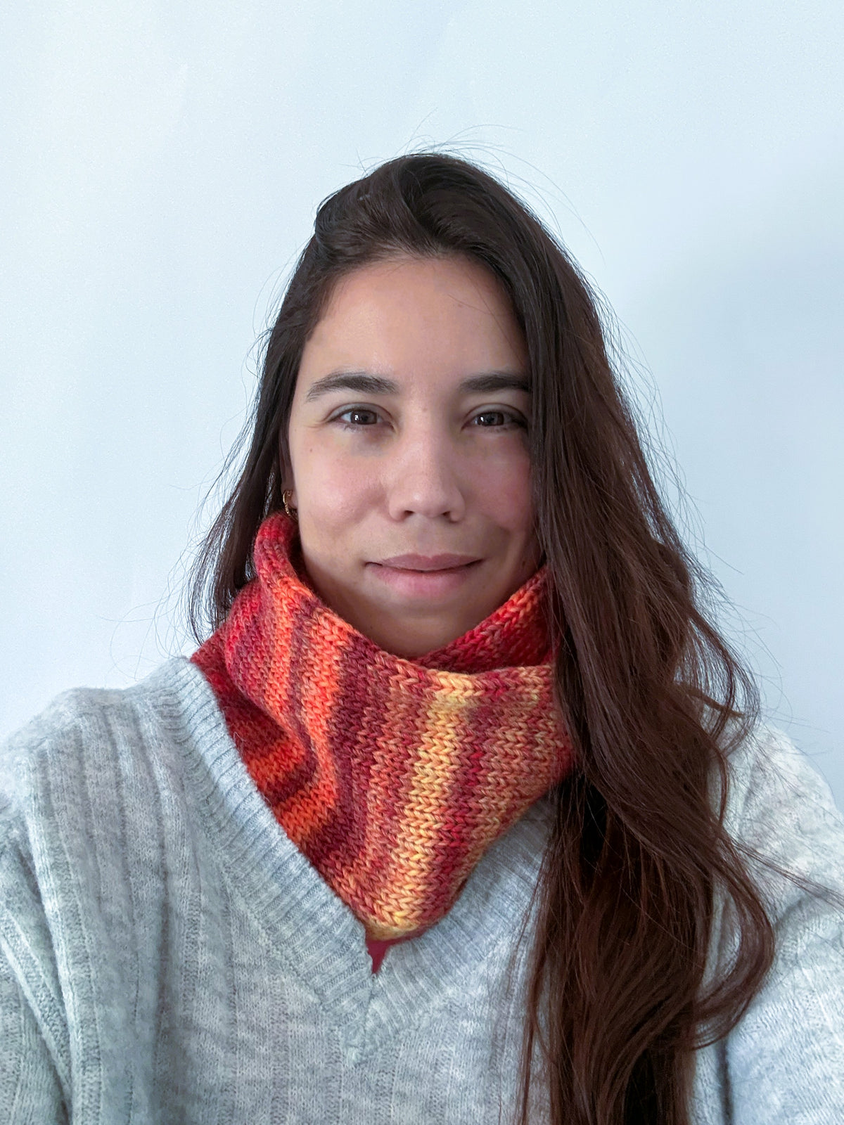 Ultra Soft Knit Infinity Scarf ,Wool Blend Neck Warmer . Handmade Winter Accessory.