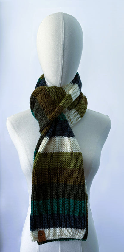 Colorful and Soft Handmade Scarf ,Anti-Pilling Acrylic . Cozy Winter Accessory.
