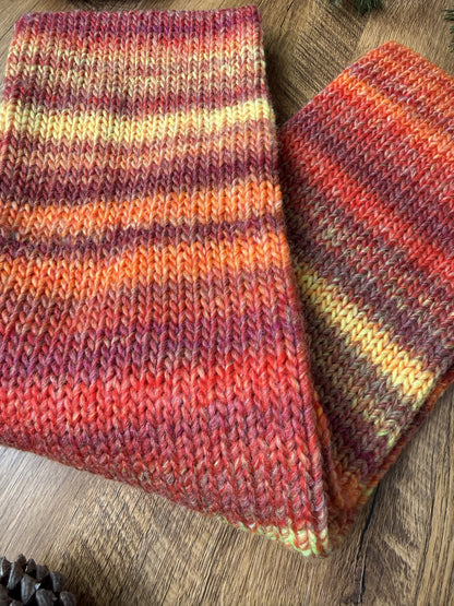 Ultra Soft Knit Infinity Scarf ,Wool Blend Neck Warmer . Handmade Winter Accessory.