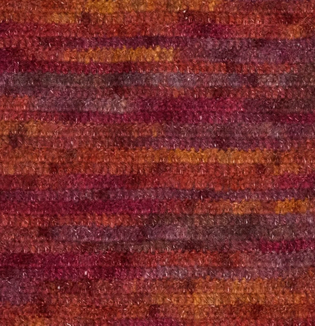 Colorful Knit Skinny Scarf, Alpaca Wool Blend ,Modern Multicolor Neck Scarf.