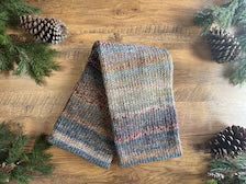 Soft Knit Infinity Scarf ,Wool Blend Neck Warmer . Handmade Winter Accessory.