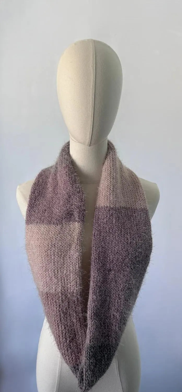 Ultra Soft Fuzzy Infinity Scarf ,Cozy Unisex Knit Neck Warmer ,Handmade Winter Scarf.